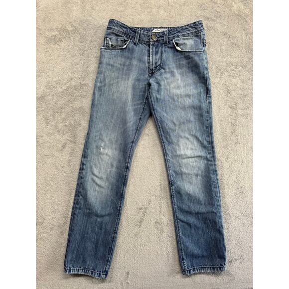 Energie Jeans Bow Mens‎ Blue 32x32 Y2K Denim Straight Faded - Picture 2 of 9